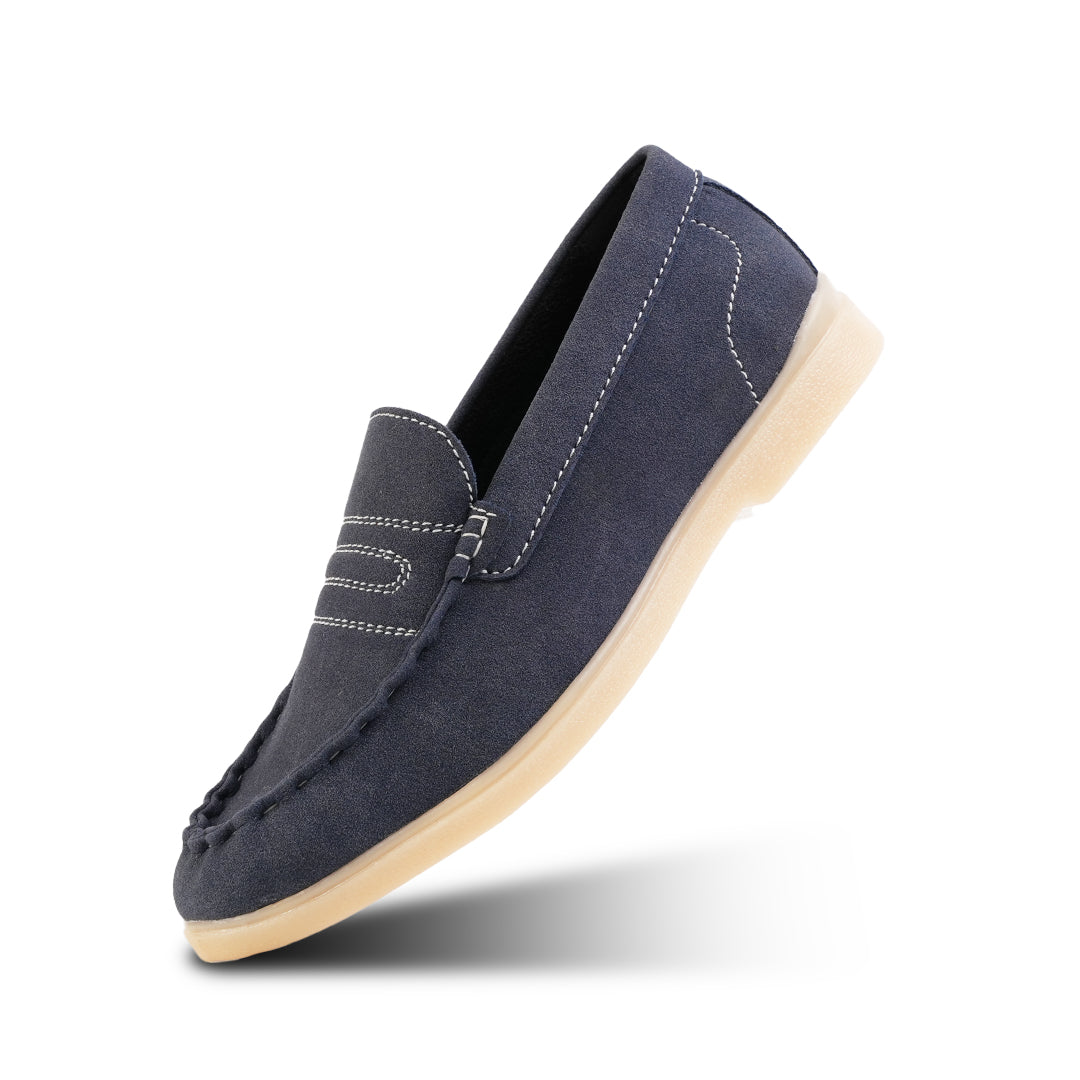Monkstory Yacht Club Penny Stitch Loafers - Nautical Navy