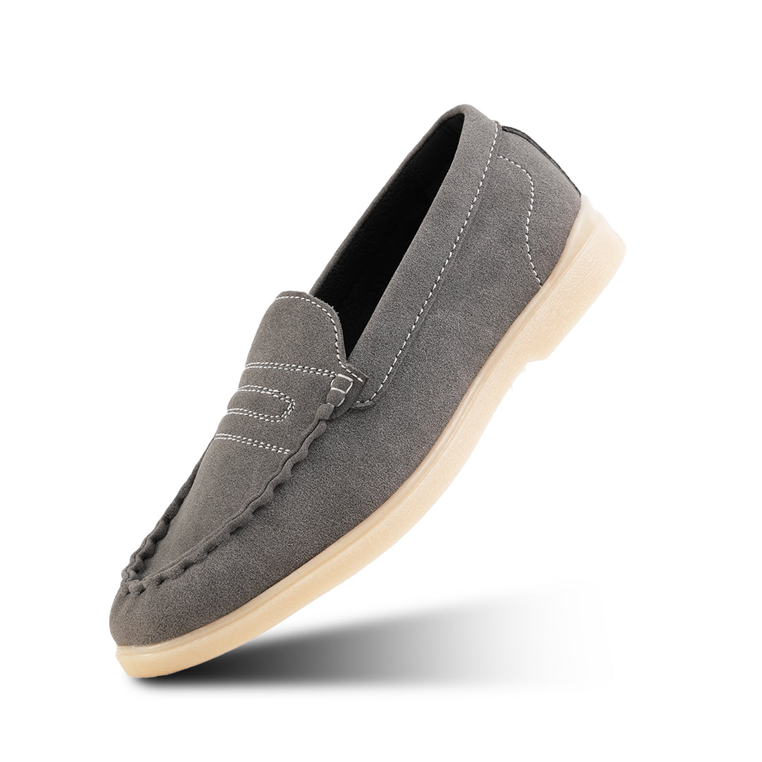 Monkstory Yacht Club Penny Stitch Loafers - Marina Grey