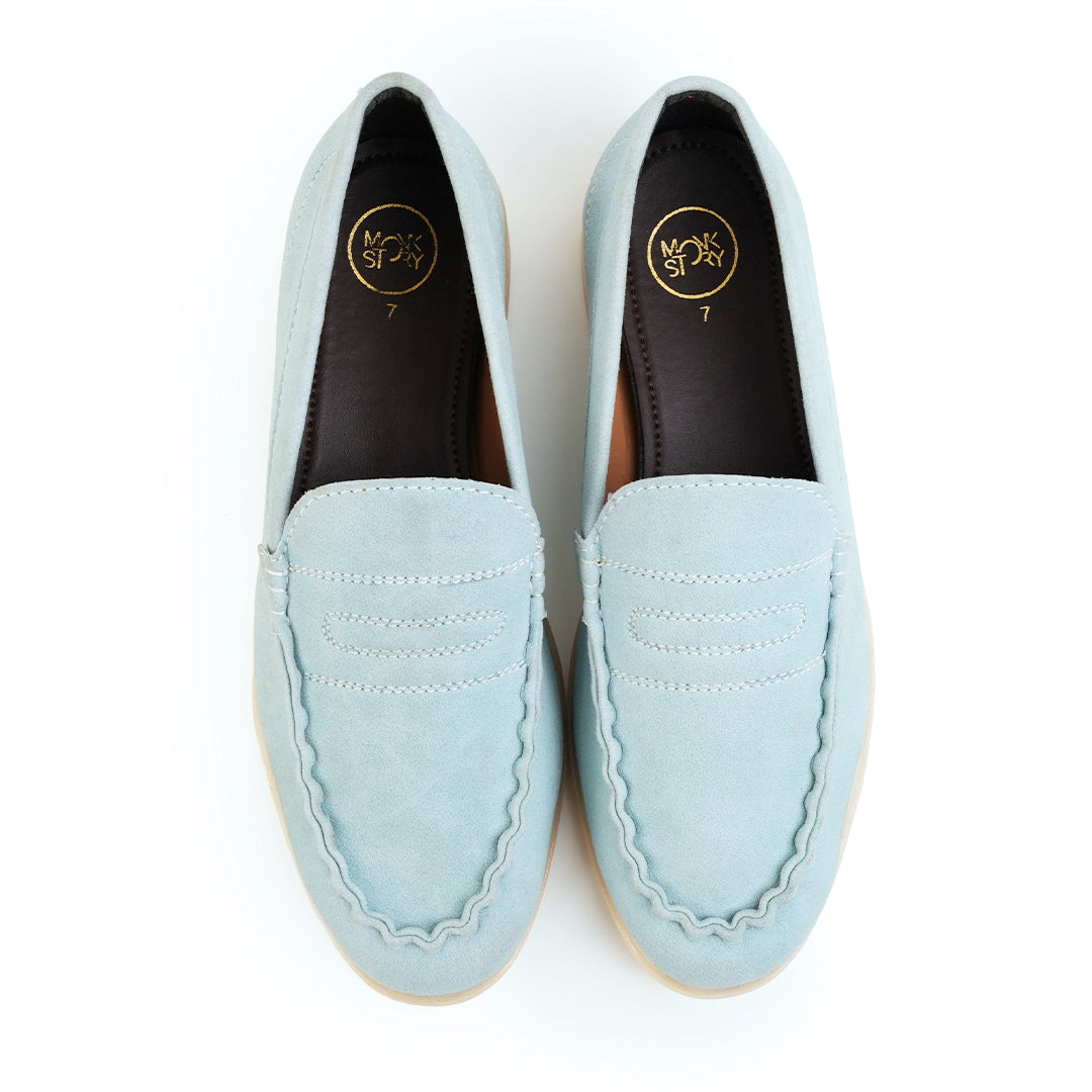 Monkstory Yacht Club Penny Stitch Loafers - Coastal Sky