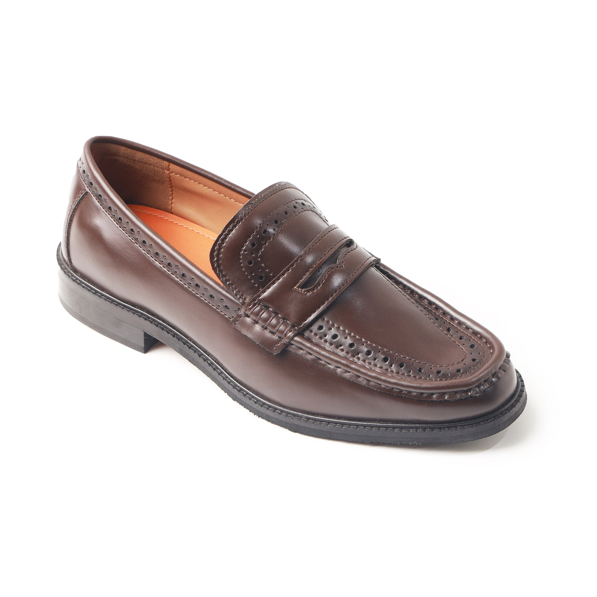 Monkstory Atelier 1936 Penny Brogue Loafers – Dark Brown