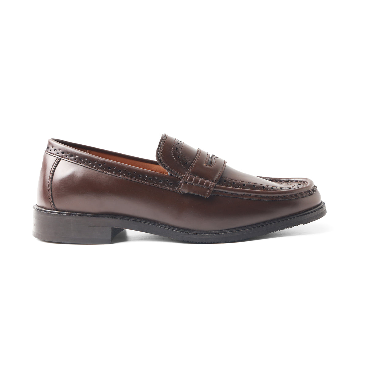 Monkstory Atelier 1936 Penny Brogue Loafers – Dark Brown
