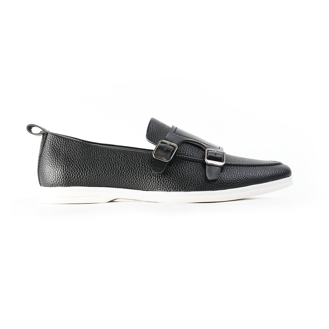 Monkstory Yacht Club Double Monk Slip-Ons - Black