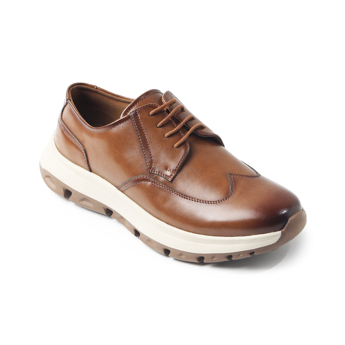 Monkstory Gravity Lift Wingtip Derby Sneakers – Tan